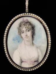 Porträtminiatur von Mrs. Arbuthnot, erste Frau von Charles Arbuthnot, 1796